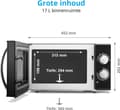 Miniatyrbild 6 av 7: Medion MD 15644 mikrovågsugn 700W 17L svart - • 700 watt effekt - 17l kokutrymmesvolym • 6 mikrovågsugn