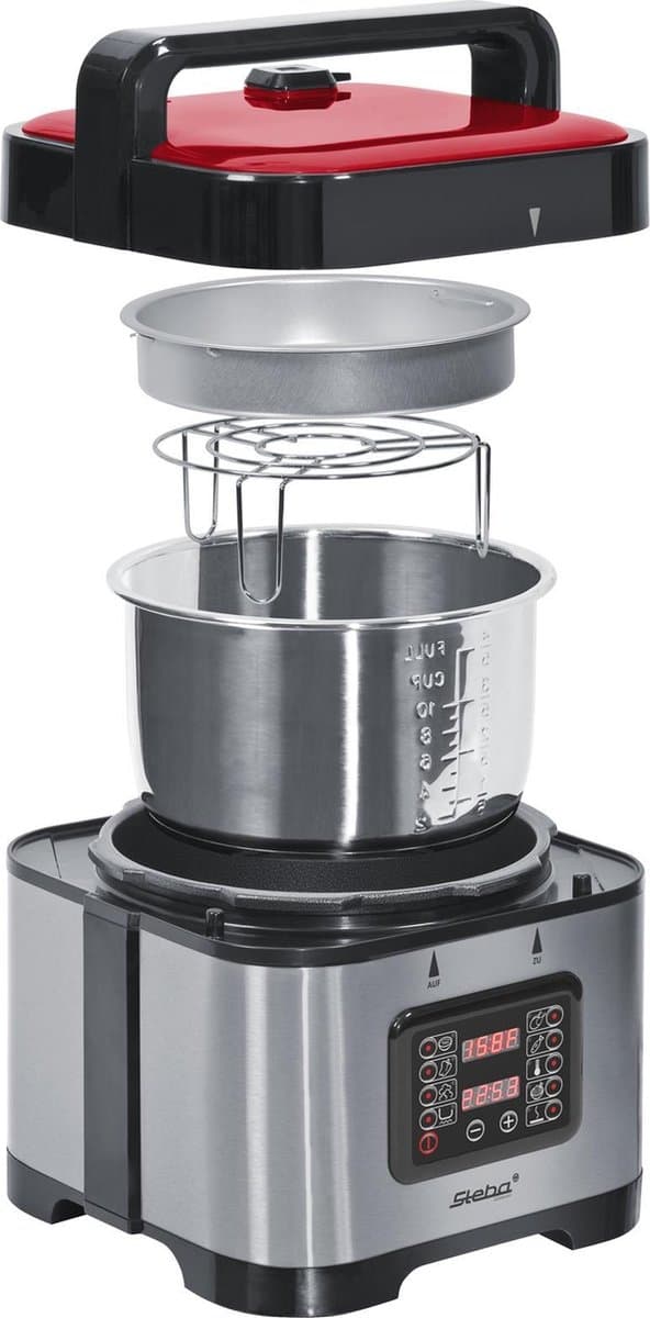 Steba DD1ECO - Dampkoger - 5L - Rustfrit stål med to MultiCookers - 5 liter - Rustfrit stål