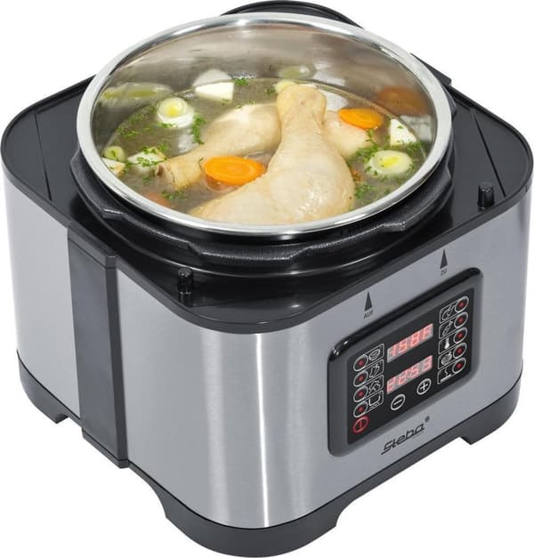 Steba DD1ECO - Dampkoger - 5L - Rustfrit stål med to MultiCookers - 5 liter - Rustfrit stål