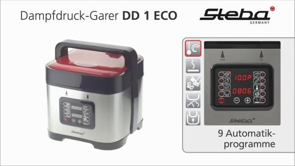 Steba DD1ECO - Dampkoger - 5L - Rustfrit stål med to MultiCookers - 5 liter - Rustfrit stål