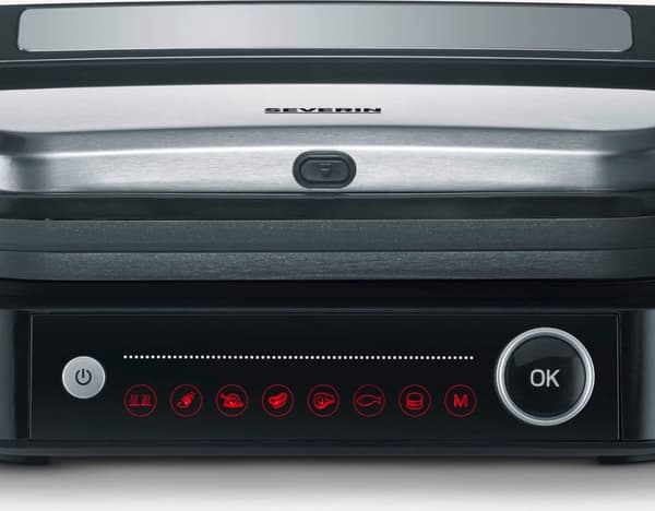 Severin KG 2395 kontaktgrill sort/sølv (KG 2395)