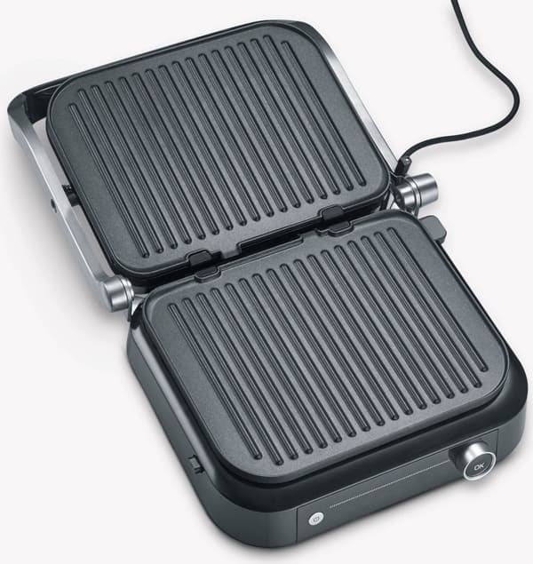 Severin KG 2395 kontaktgrill sort/sølv (KG 2395)