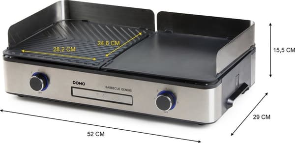 DOMO DO9259G Grilli Genius - 2 lämpötilavyöhykettä - 2400 W