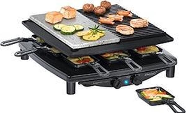 Steba RC4Plus | 3-i-1 | Gourmet | Stengrill | bakplåt | infall | 8 personer