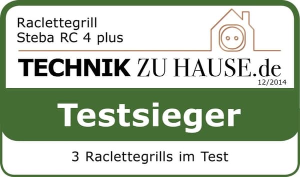 Steba RC4Plus | 3-i-1 | Gourmet | Stengrill | bakplåt | infall | 8 personer