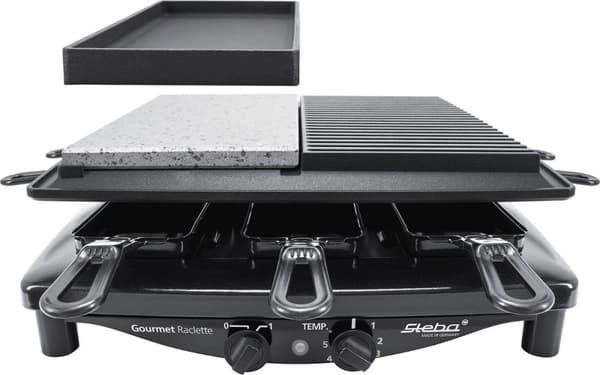 Steba RC4Plus | 3-i-1 | Gourmet | Stengrill | bakplåt | infall | 8 personer