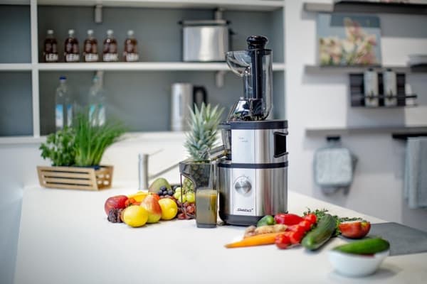 Steba E400 - Slow juicer - 1000 ml - 400 Watt - frugt & grønt - rustfrit stål