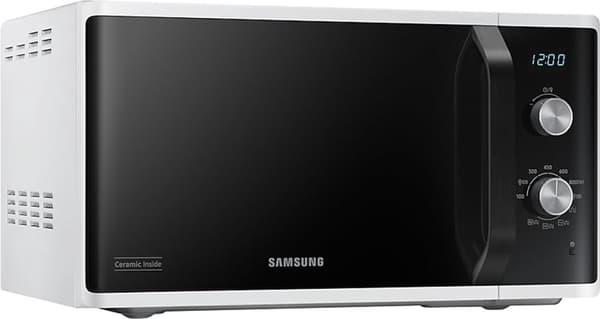Samsung MG23K3614AW/EG, Bänkskiva, Kombinationsmikrovågsugn, 23 l, 800 W, Vridknapp, Vit