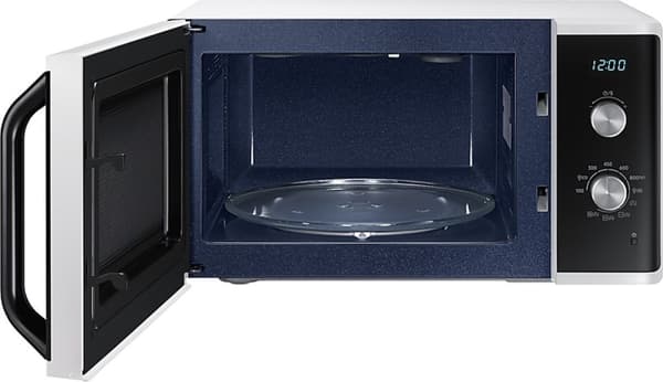 Samsung MG23K3614AW/EG, Bänkskiva, Kombinationsmikrovågsugn, 23 l, 800 W, Vridknapp, Vit