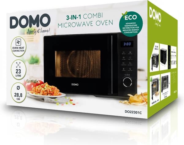 DOMO DO22301C - Kombimikroovn - 23 L