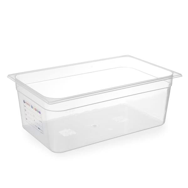 GN 1/1 HACCP-säiliö polypropeenista 100 mm