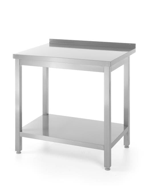 Væghængt arbejdsbord med hylde - skruet Basic variant