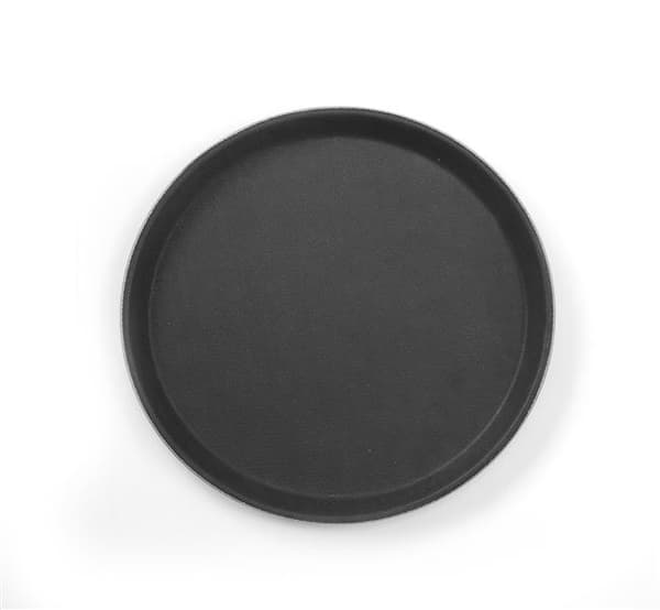 Serveringsbakke, sort, diameter 500 mm Basisvariant