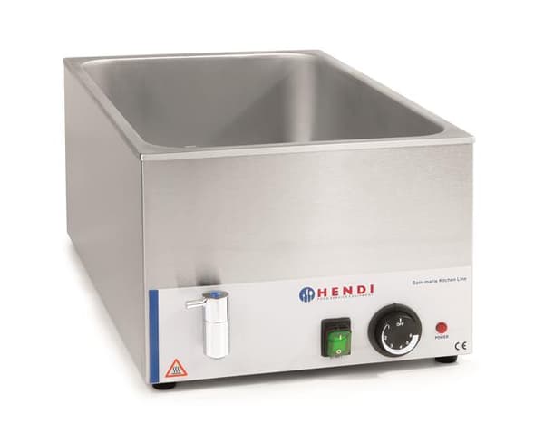 Bain marie med afløbshane HENDI Ranger, HENDI, Kitchen Line, GN 1/1, 230V/1000W, 576x334x(H)241mm Grundvariant