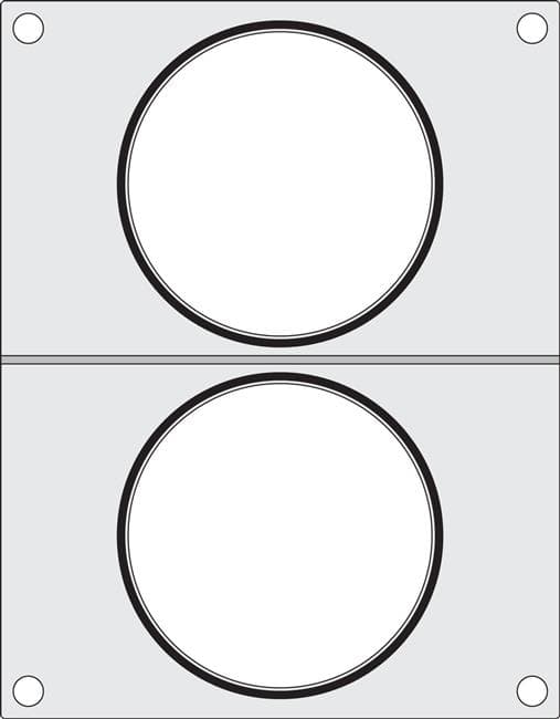 Matrix til en Hendi svejsemaskine til to suppebeholdere, diameter 115 mm Grundvariant