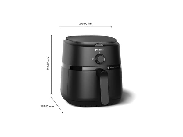 Philips 1000 Series NA120 - Varmluftsfritös - 4.2 liter - 1.5 kW - svart