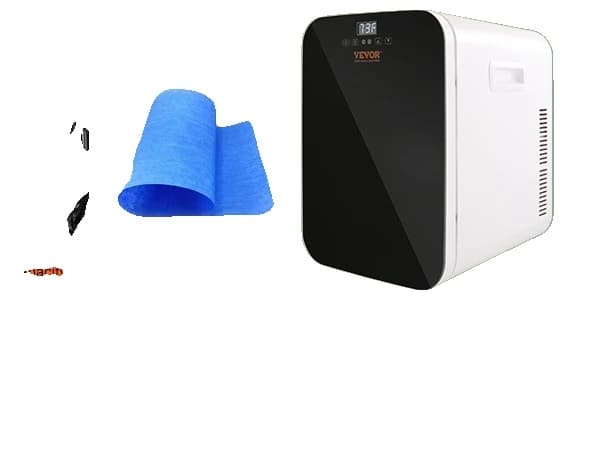 Pieni jääkaappi, kannettava pakastin, ihonhoitosäilytys, Valkoinen Black