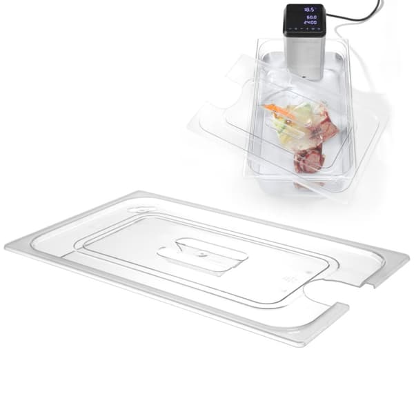 Polykarbonaattikansi aukolla Sous-Vide GN 1/1 -säiliöille - Hendi 864203