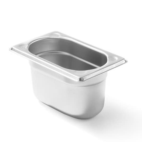 Kitchen Line GN 1/9 stålbeholder, højde 100 mm - Hendi 806739