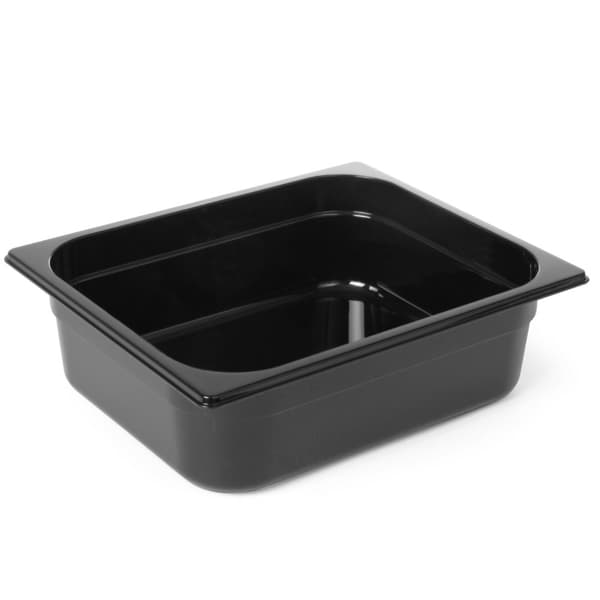 Musta polykarbonaattisäiliö GN 1/2 korkeus 65 mm - Hendi 862438