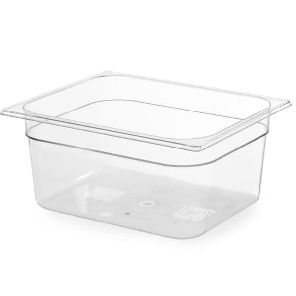 GN transparent polycarbonat beholder GN 1/2 højde 150 mm - Hendi 861417