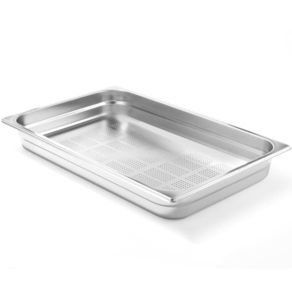 GN-säiliö, rei'itetty pohja, ruostumaton teräs GN1/3 325x176mm, korkeus 40mm - Hendi 802540