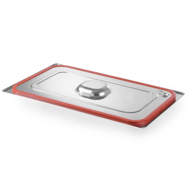 Lock till GN Profi Line-behållare med silikontätning GN1/3 325x176mm, rostfritt stål - Hendi 802632