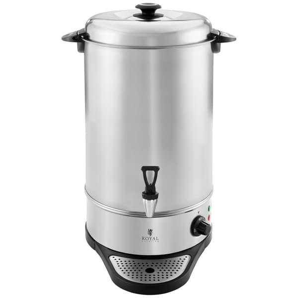 Lämmin kiuas tipparitilällä glögivedelle, ruostumaton teräs 230V 20L