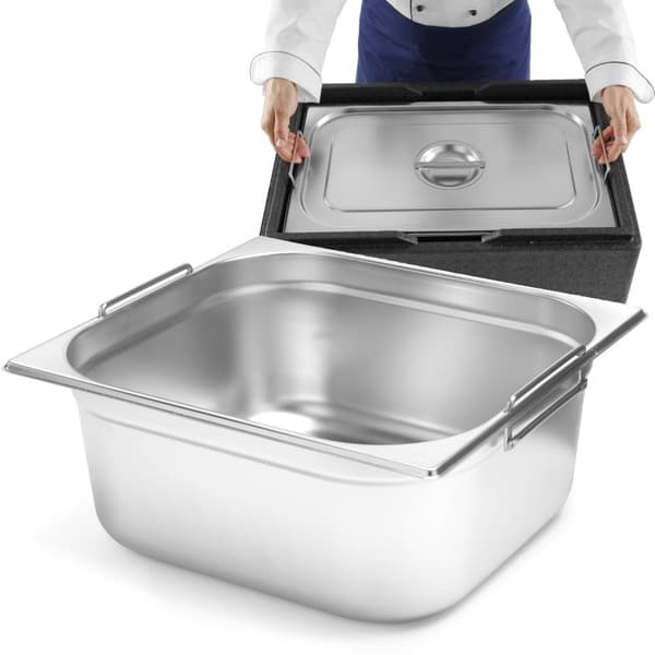 Ruokailuastia GN 1/2 sisäänvedettävällä kahvalla 325x265x150mm 9,5L Hendi 817346