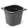 Pikkukuva 1 / 2: GN 1/6 ruokasäiliö mustasta polykarbonaatista 176x162x200mm 3,4L Hendi 862704