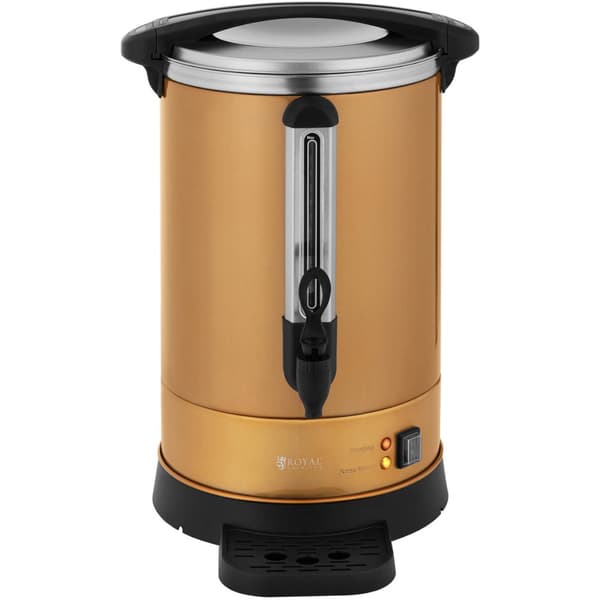 Kaffe/temaskine med hane og drypbakke 14 l 1500 W guld