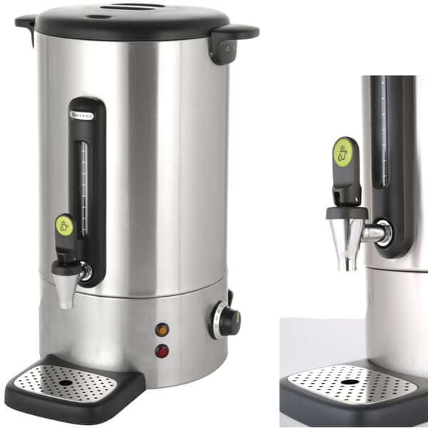 Kaffevärmare med droppfri stålkran Concept Line 18 l - Hendi 211427