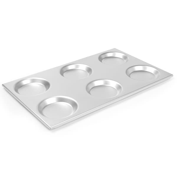 Aluminiumsbakke GN 1/1 med cirkelforme 125mm 530x325mm Hendi 808740