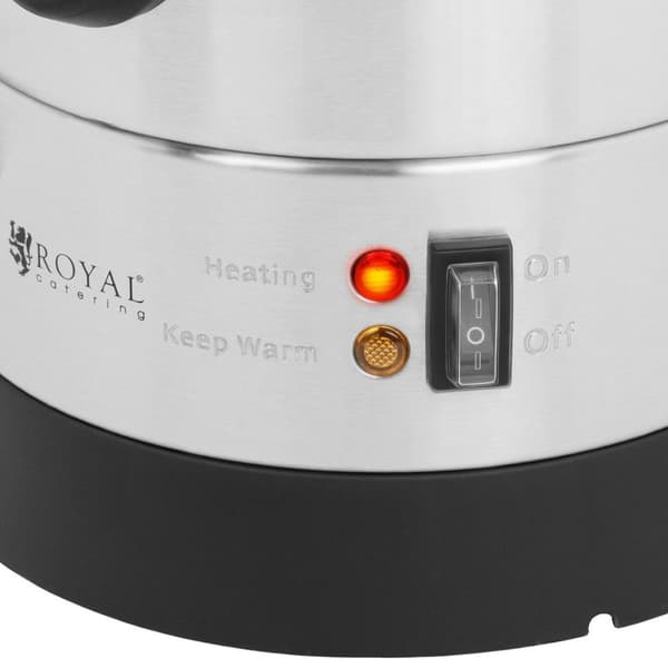 Varmare glögg varmvattenberedare dubbelvägg stål 8,7L 1500 W