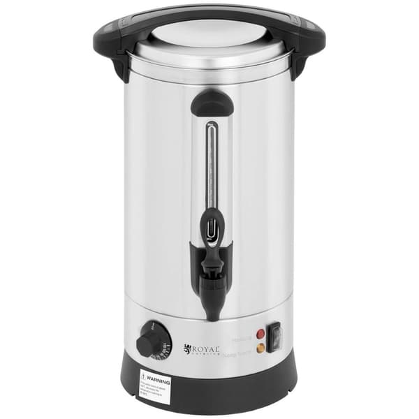 Varmare glögg varmvattenberedare dubbelvägg stål 8,7L 1500 W