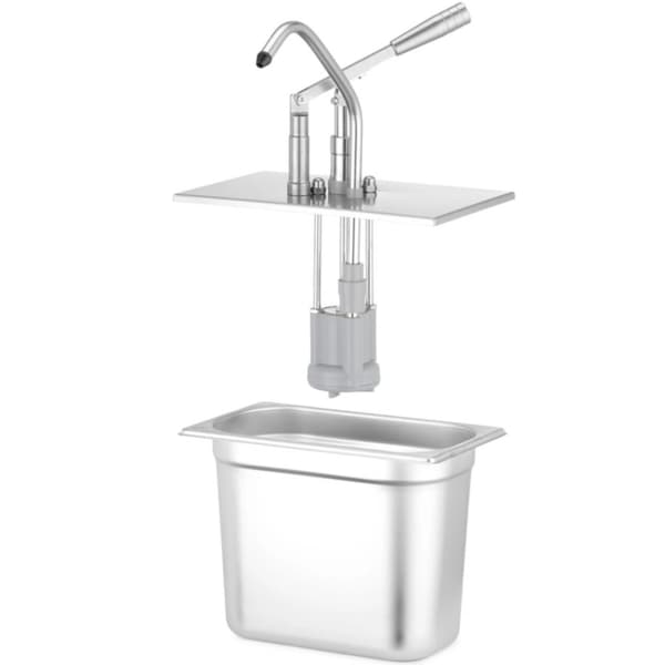 Låg til GN 1/4 beholder med dispenser - Hendi 558140