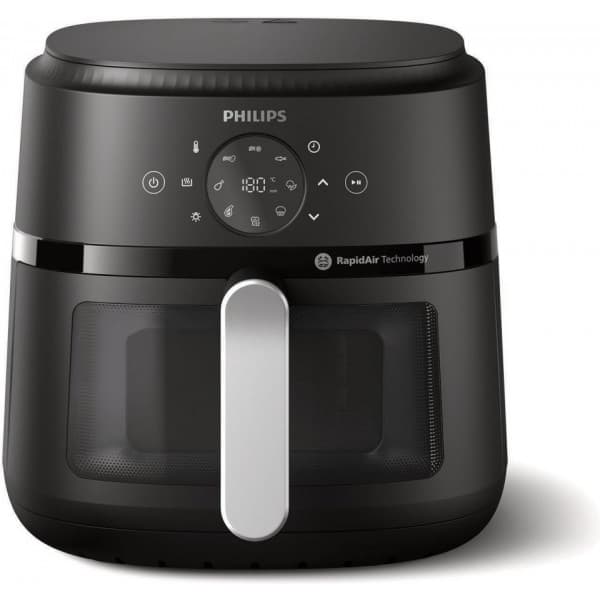 Philips 2000 Series NA231/00 airfryer, 6,2 l Sort, Sølv