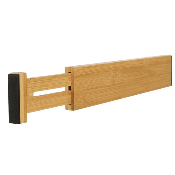 Skuffeoptræk, bambusadskiller, justerbar til bestik, værktøj, 43 cm, 1 stk.