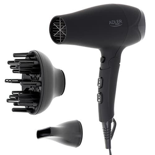 Tørretumbler - gummieret hus - 2100W + diffuser