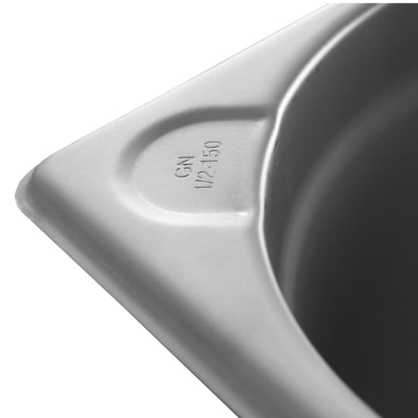 Kitchen Line GN 1/1 stålbeholder, højde 150 mm - Hendi 806142