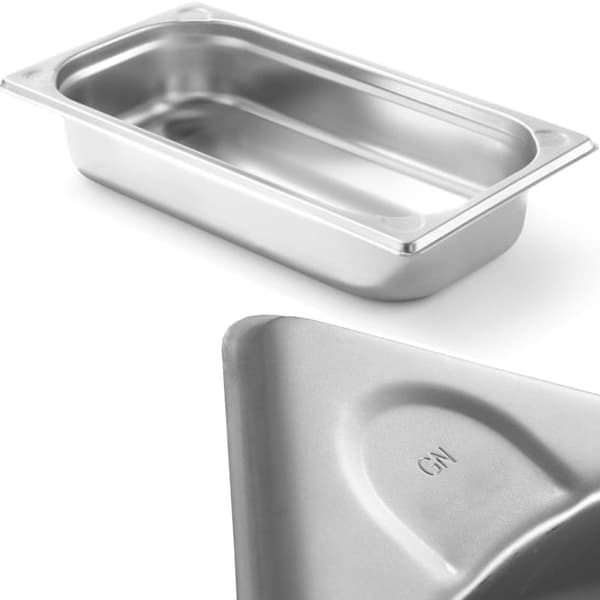 Kitchen Line GN 1/3 stålbeholder, højde 65 mm - Hendi 806425