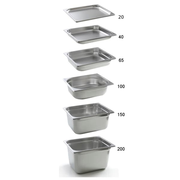 GN 2/3 behållare i rostfritt stål Profi Line höjd 150 mm - Hendi 801314