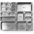Miniatyrbild 3 av 3: GN container 1/9 rostfritt stål Profi Line höjd 65 mm - Hendi 801833