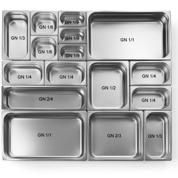 GN container 1/9 rostfritt stål Profi Line höjd 65 mm - Hendi 801833