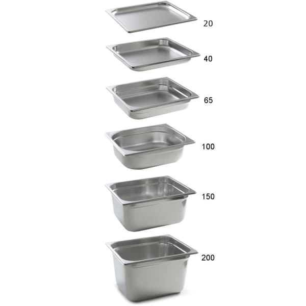 GN-säiliö 2/1 ruostumaton teräs Profi Line korkeus 20 mm - Hendi 801154