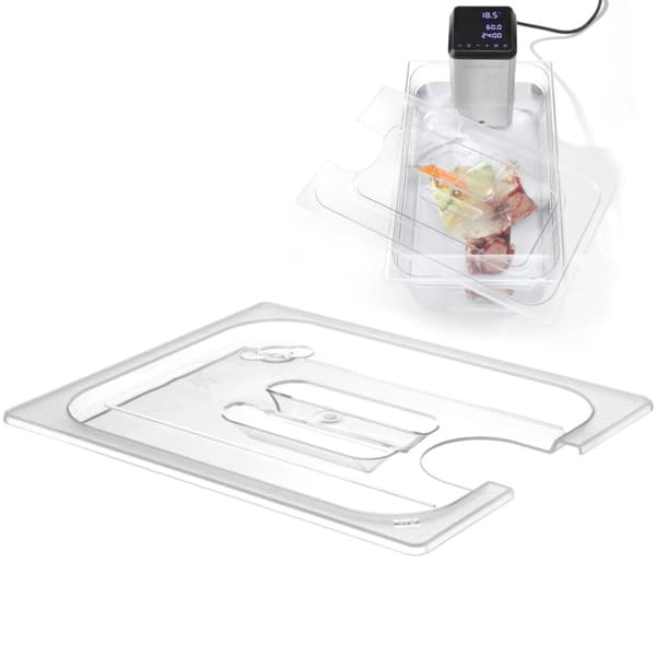 Polykarbonaattikansi aukolla Sous-Vide GN 1/1 -säiliöille - Hendi 864227