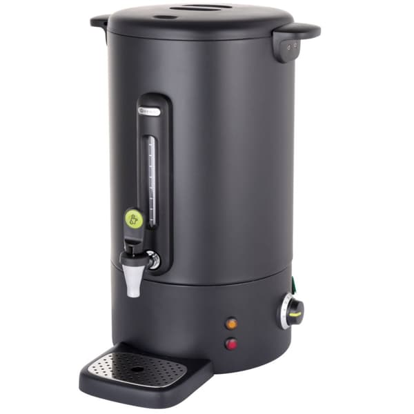 Kaffevärmare med droppfri kran svart Concept Line 18 l - Hendi 211465