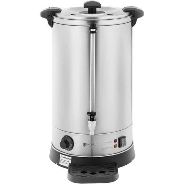 Varmvattenberedare med dubbla väggar och avlopp 19,7 L 2500 W silver