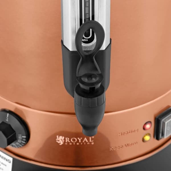 Lämminvesivaraaja kaksoiseinillä ja viemäriputkella 13,5 L 2500 W oranssi