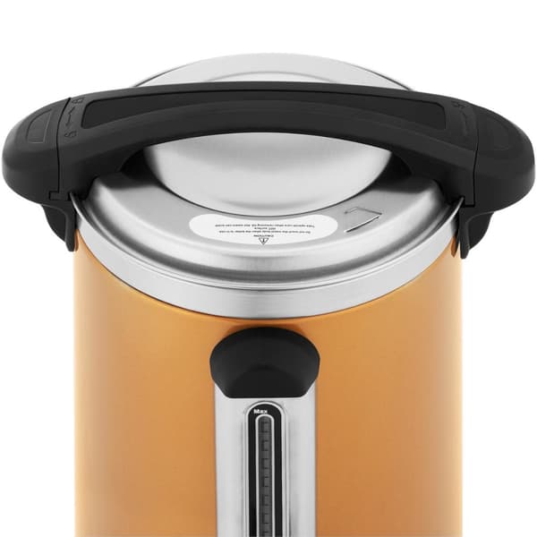Kaffe- og temaskine med hane og drypbakke, 6 l, 950 W, guld
